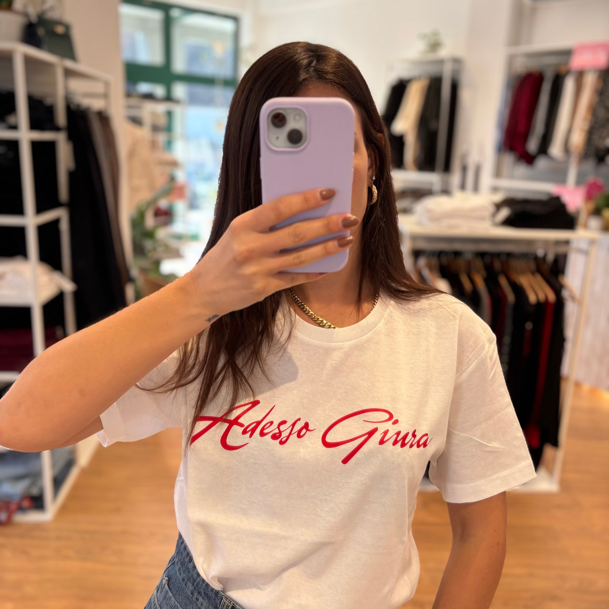 T-shirt con scritte