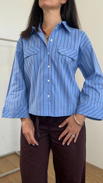 Camicia Boxy Fiordaliso