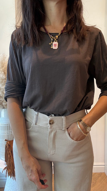 Maglia basic moro