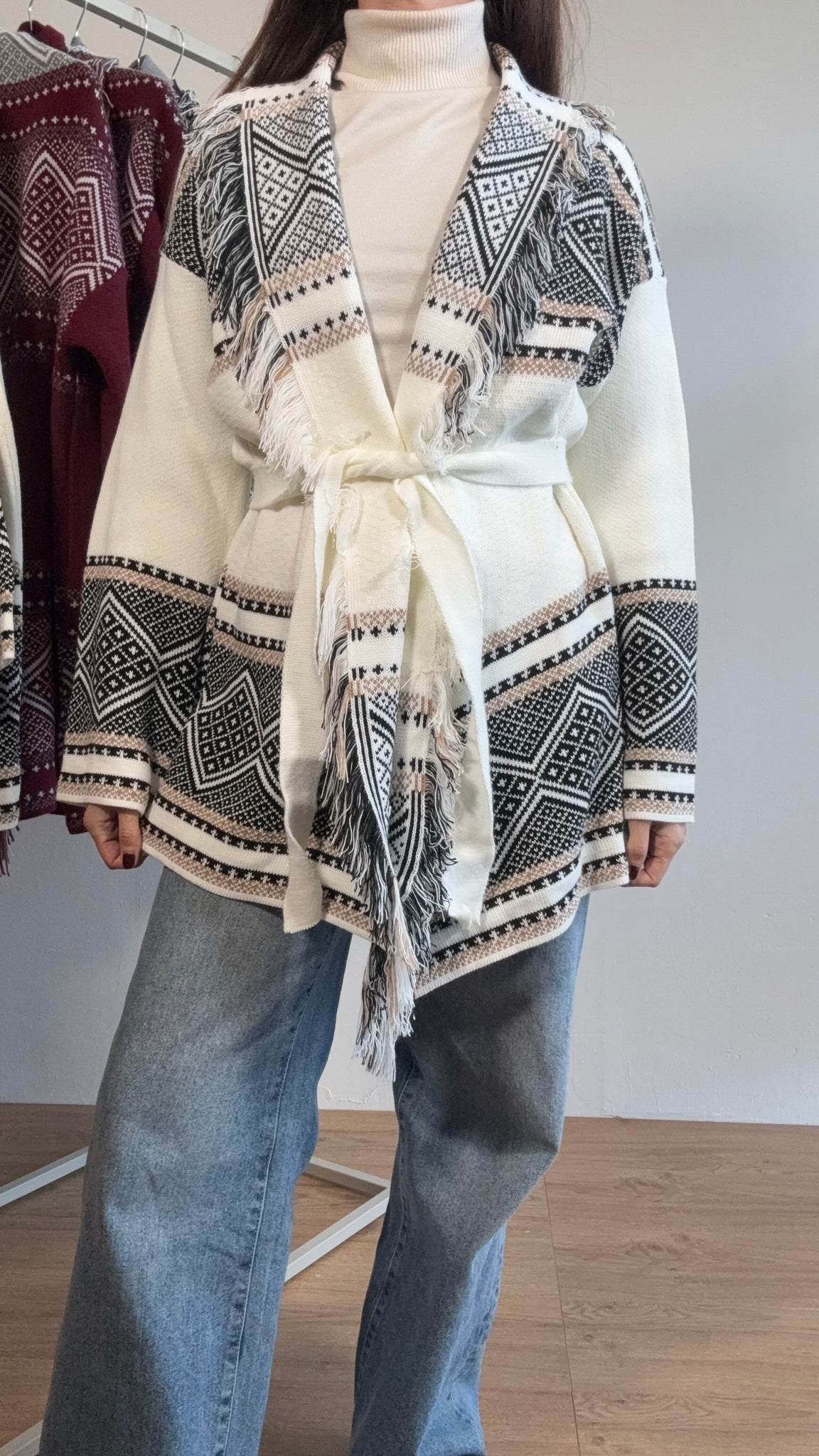 Cardigan Frange