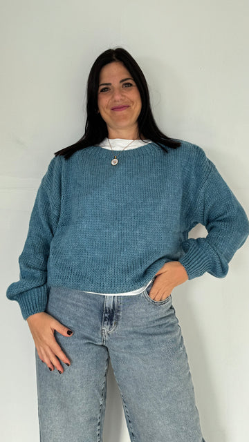 Maglione ISIDE ceruleo